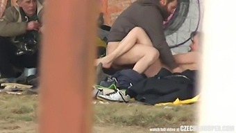 Real-Life Czech Threesome Engages In Outdoor Sex And Blowjob