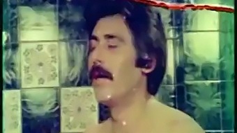 Turkish Couple'S Sensual Kissing And Tit Play
