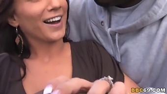Blonde Carina Roman Enjoys Anal Sex With A Black Man