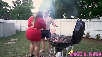 Rose Kush, A Voluptuous Pornstar, Indulges In Nipple Play With A Horny Stud