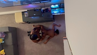 Black Couple Enjoys Intense Sex At Home (Cumshot)