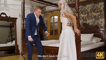 Interracial Wedding Turns Into A Hot 3some With The Bride