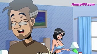Stepson Gets Help From His Busty Mommy To Cum In This Cartoon.